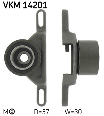 Ролик ГРМ Ford Fiesta 1.4/1.6 -95 (натяжний) (57x30) GATES арт. VKM 14201